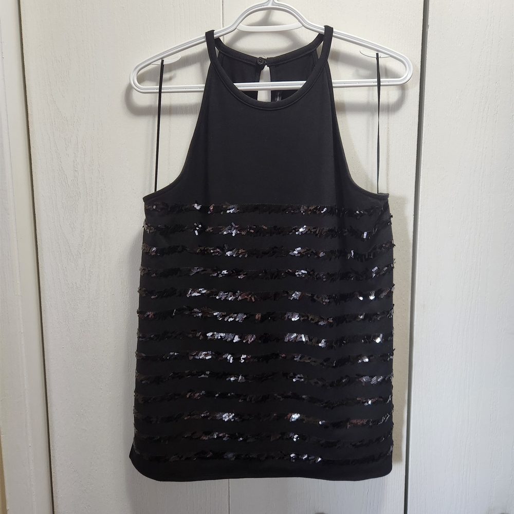 Armani Exchange Black Sleeveless Top